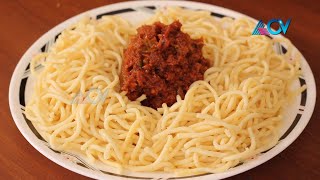 Spegative With Meat Sauce | Recipe | Alina |Hot and Spicy| part1 | episode25 #ACV