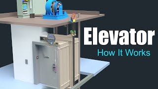 How Does An Elevator(Lift) Work? - 3D Animation
