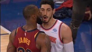 LeBron James & Enes Kanter - Scirmish / Cavaliers vs Knicks
