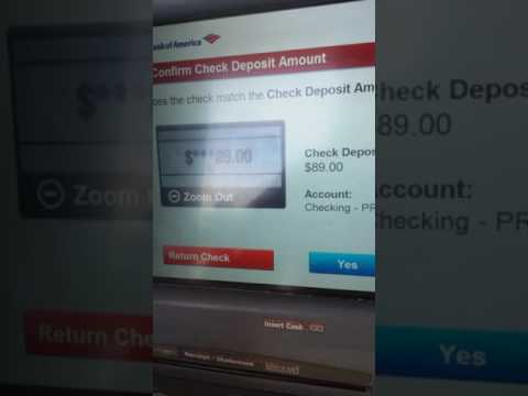 Bank of America Check Deposit Bank of America Check Deposit