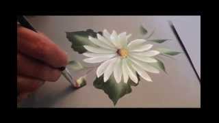 One Stroke: How To Paint A Daisy