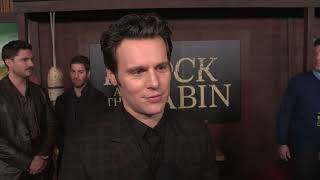Knock at the cabin New York World Premiere - itw Jonathan Groff (Official Video)