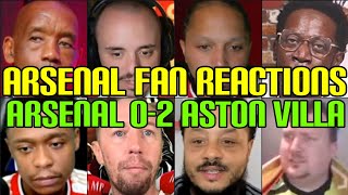 ARSENAL FANS REACTION TO ARSENAL 0-2 ASTON VILLA | FANS CHANNEL