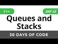 Day 18: Queues and Stacks - 30 Days of Code HackerRank Solutions