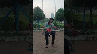 chinkamma with nanna 🥰🥰🥰 #babyboy #chinku #uyyala #park #enjoying