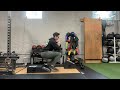 1kb goblet squat on slant board with step forward and back