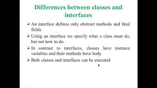 Video 20 Nested Interfaces Difference Classes Interfaces Java