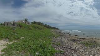 360° Kenting 墾丁Back side of the Houwan Beach 後灣海灘 the part behind wave breakers 波浪防波堤后方的部分