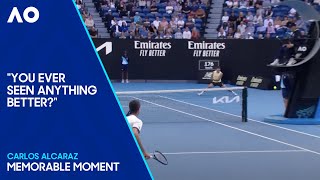Carlos Alcaraz Hits AMAZING Around-The-Net Winner | Australian Open 2024