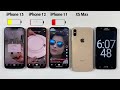 iphone 13 vs iphone 12 vs iphone 11 vs xs max battery life drain test in 2023 ios 16.4 updated🔥