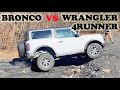 Bronco vs Wrangler vs 4Runner 2022 Comparison 4x4 OffRoad Mid Size SUV