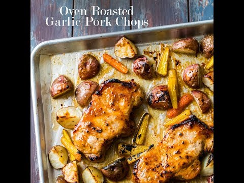 Roasted Garlic Pork Chops w/ Potatoes & Carrots - Baked, Broiled, & Delicious! Roasted Garlic Pork Chops w/ Potatoes & Carrots - Baked, Broiled, & Delicious!