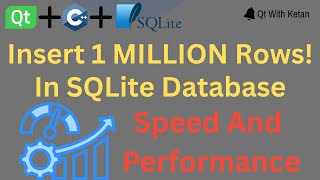 Qt + SQLite | Insert 1 million Rows In SQLite Database Using Qt C++ | Insert Multiple Rows In SQL
