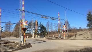 Järnvägsövergång Rydbokrossen / Swedish railroad crossing