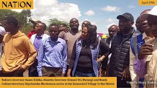 CS Murkomen, Governor Kihika and other leaders visit site of Maai Mahiu tragedy