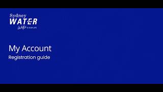 My Account registration guide