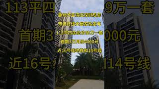 惠州大亚湾近深圳现房带装修送全屋家私家电113平四房总价99万一套首期3万月给4000元近16号线地铁和14号线 #地產 #惠州房产 #房地產 #惠州買樓 #realestate #房地产