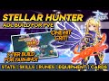 STELLAR HUNTER ADL BUILD FOR PVE ~ Stats, Skills, Runes, Equipment, Cards and Tips!!