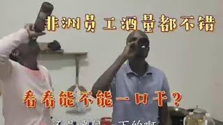 非洲员工又来找我要芒果威士忌，啤酒也不放过，看看酒量如何？【带你一起看非洲】