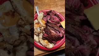 The BEST go-to Carnivore meal! #steak #eggs #butter #carnivore #fyp #foryou #viral #trending #meat