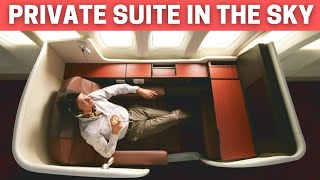 PRIVATE SUITE! Onboard Japan Airlines Newest First Class