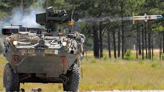 Delivery of US Stryker armored fighting vehicles from Germany to the Ukrainian border