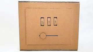 Cardboard Safe Box | How to make Safe Box from Cardboard