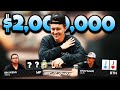 HUGE SPOT IN $2,000,000 CHOCTAW MAIN EVENT vs. CHIP LEADER BIN WENG!! | Poker Vlog #222