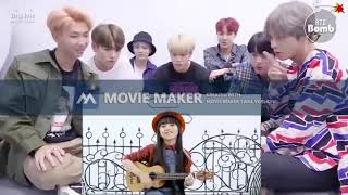 Ekspresi BTS nonton Alyssa Dezek 