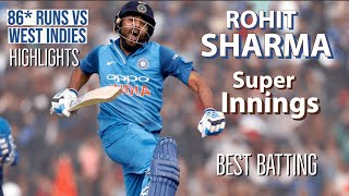 Rohit Sharma Best Batting vs West Indies Highlights | Rohit batting | Rohit Sharma great Innings