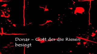 Heidevolk - Dondergod (german subtitles)