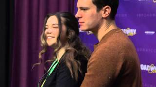 Amanda and Monica Meet Jonathan Groff at Broadwaycon 2016