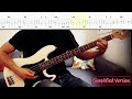 la seine vanessa paradis u0026 m simplified bass line with tabs 114