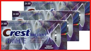 Crest 3D White Brilliance Toothpaste, Vibrant Peppermint, 3.9 Oz (Pack of 3)