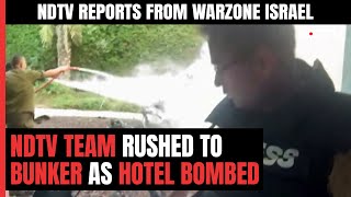 Israel-Hamas War | Broken Door, Dust Everywhere As Hamas Rocket Hits NDTV Team's Hotel In Israel