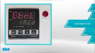 Delta Temperature Controller Basic Setup Step 1