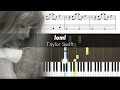 Taylor Swift - loml - Accurate Piano Tutorial with Sheet Music