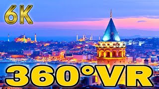 360° VR Istanbul City Tour Holiday Street Walk Travel Turkey Visit 6K 3D Virtual Trip Reality HD 4K
