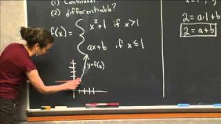 Smoothing a Piece-wise Function | MIT 18.01SC Single Variable Calculus, Fall 2010