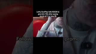 Lefty GunPlay checks N3ON for saying dumb sh*t to fans! #leftygunplay #n3on #rap #stream #losangeles