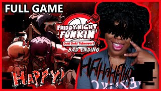 HAPPY? | Friday Night Funkin Mod Doki Doki Takeover Bad Ending [FULL GAME]