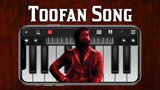 Toofan Song Easy Piano Tutorial With Notes | KGF Chapter 2 | RockingStar Yash | Ravi Basrur
