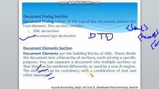 Lecture 20 'A' XML Documents, XML Declaration