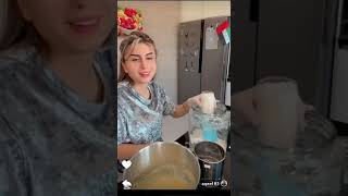 وأخيرا عودة ريتشو إلى البيت 😍 مع اغراض الطبخة المفتوحة 😋 ننوش مفاجأة لريتشو حضرت حلويات بتشهي 😋