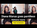 Diana marua goes pantiless, shows off her Abebo, Netizens reacts