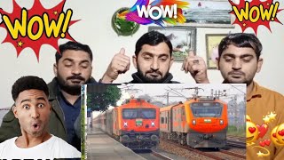 Amrit Bharat WAP-7 130🚝 Kmph, Vande Bharat+ Push-Pull WAP-5 Amrit Bha - Bangalore|PAKISTANI REACTION