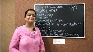 Merits (लाभ) of Centralization in Hindi and English | Government To Governance