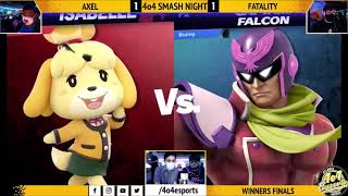 SSBU - 4o4 Smash Night 8 - MYM| Axel~ (Isabelle) vs Fatality (Captain Falcon) - Winners Final