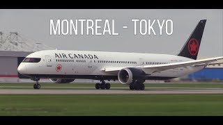 Inaugural Flight to Tokyo! Air Canada Boeing 787-9 Takeoff from Montreal