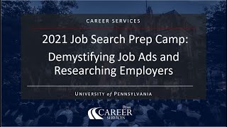 Demystifying Job Ads and Researching Employers for PhDs/Postdocs